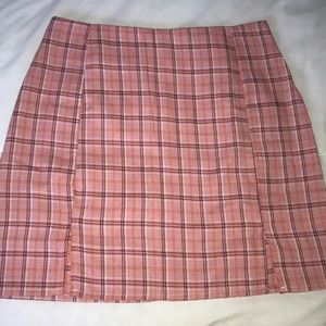 mini plaid skirt